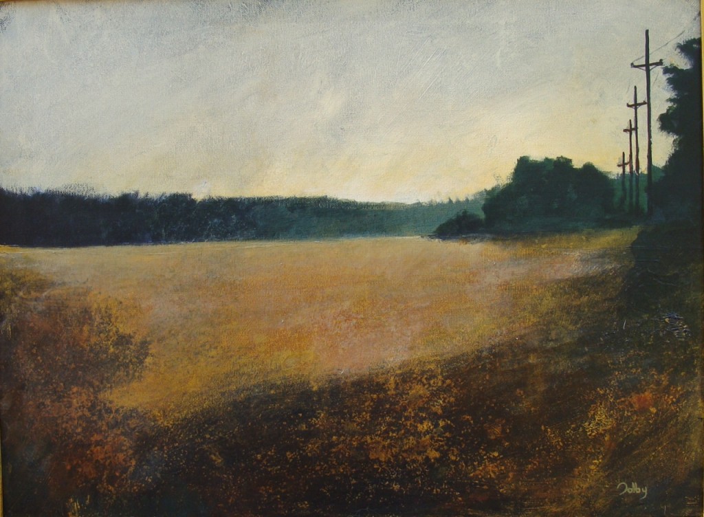 Image of acrylic tonal local landscape