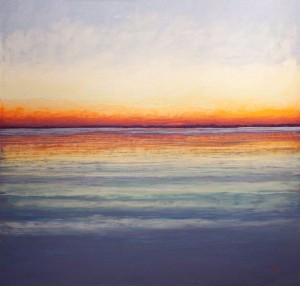 Pastel painting of sunrise by Stan Sperlak