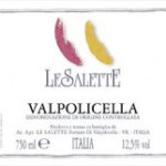 label for Le Salette Valpolicella wine from Veneto