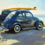 oil painting of a VW by Kirk McBride