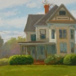 oil painting of oldhouse by Kirk McBride