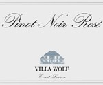 label on Villa Wolf Pinot Noir Rose