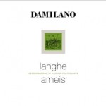 Label on Damilano Langhe Arneis bottle